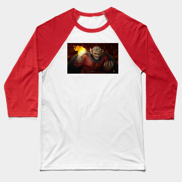 Etrigan Baseball T-Shirt by ConnorATerro